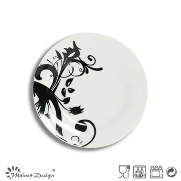 Popular White Porcelain with Full Decal Salad Plate